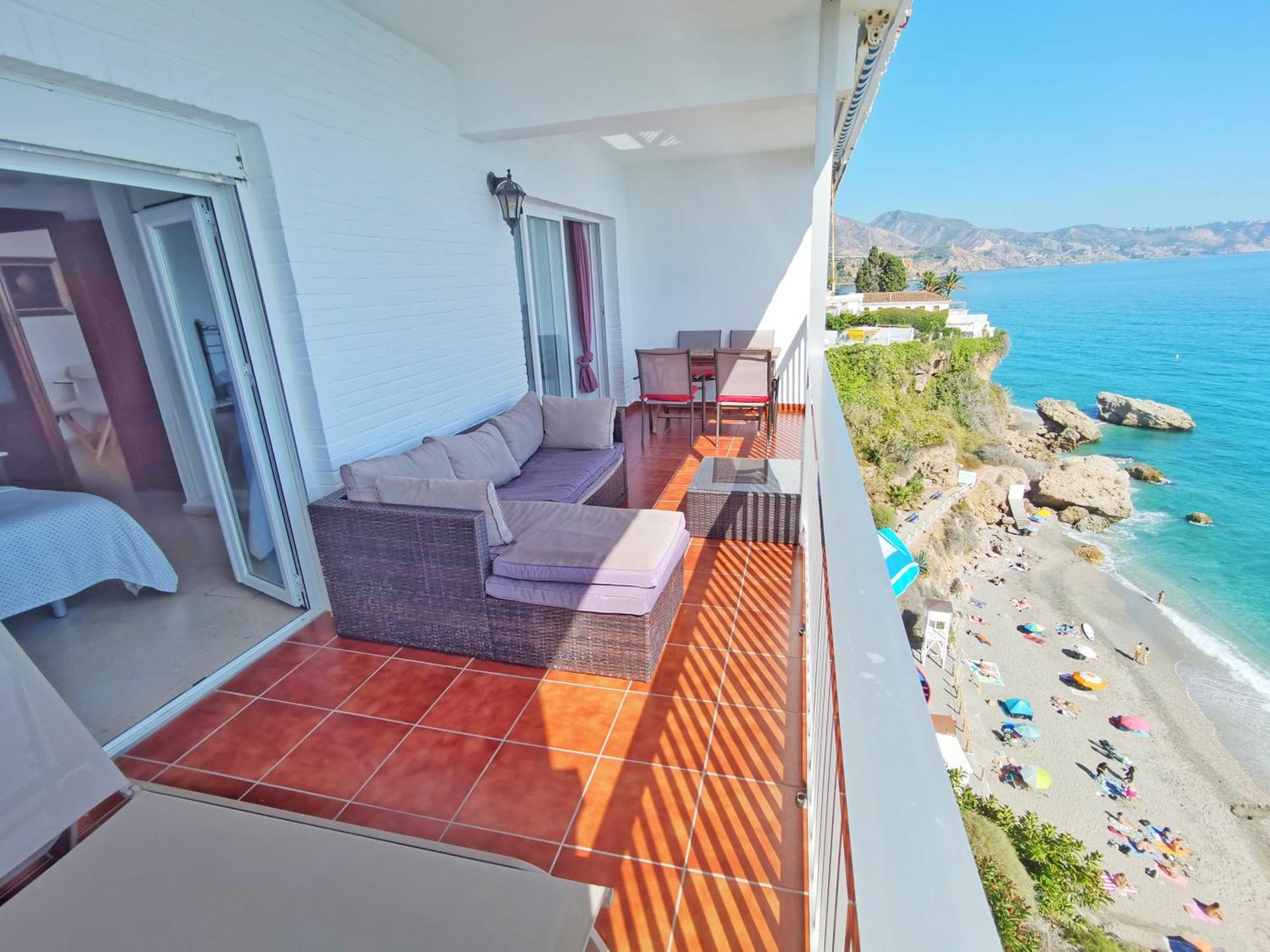 Ferienwohnung Carabeo Vista Mar Nerja Exterior foto